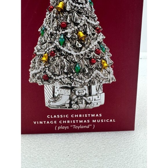 NIB Reed & Barton Topiary Tree Revolving Musical Christmas Decor - Picture 2 of 7